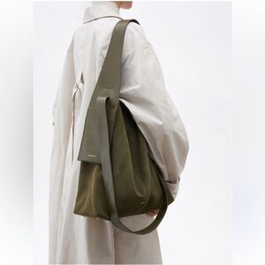 Songmont Suede Shoulder Bag